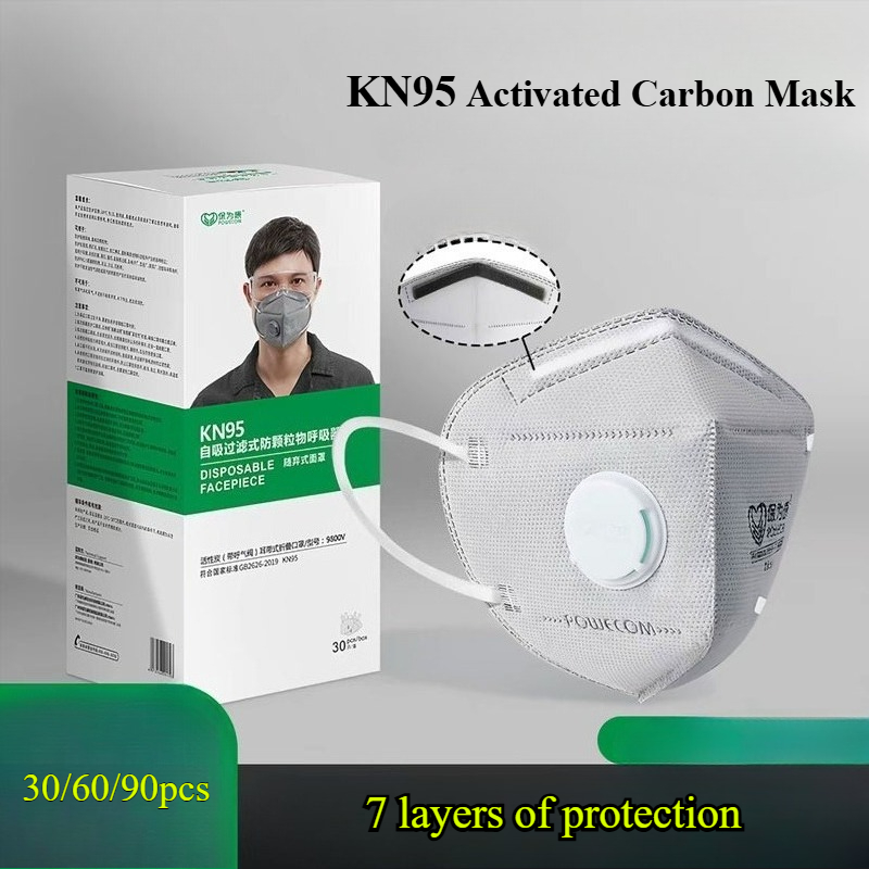 Kn95 Respirator Mask - Maschera Antipolvere KN95 con Valvola a